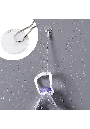 20'li Paket Şeffaf Yapışkanlı Tavan Kancaları, Delme Gerektirmez, Bayrak Direği Klipsli Tavan Montaj Kancaları, Yatak Odası, Banyo Ve Dekoratif Kancalar İçin Çok Renkli