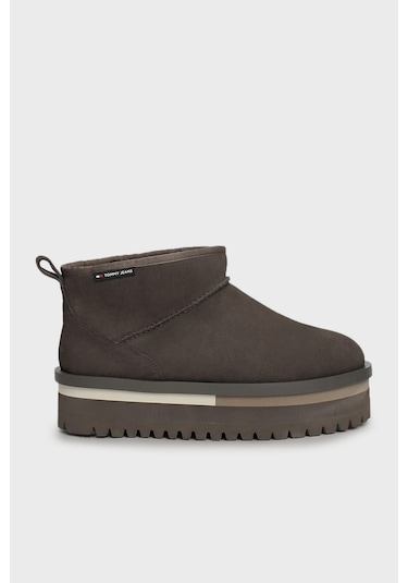 Tommy Jeans Bayan Bot En0en02599 Pl0 Koyu Gri Koyu Gri