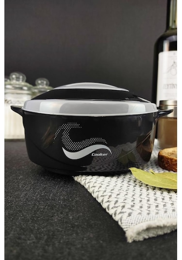 Digithome Ckr3148  Paslanmaz Çelik Hazneli Yemek Termosu 500 ML Siyah