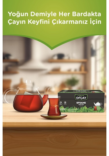 Ofçay Efsane Filiz Siyah Süzen Demlik Poşet Çay 30 x 15 G