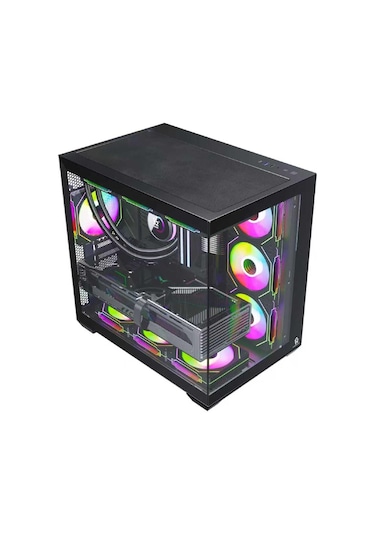 F7 Lite 7x Argb Fanlı Uzaktan Kumandalı Gaming Akvaryum Kasa