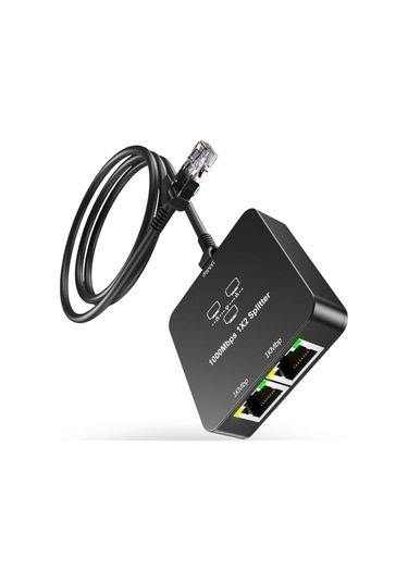 Büro Ev Ofis Cihazları İçin Rj45-2hub Gigabit Splitter Adaptör