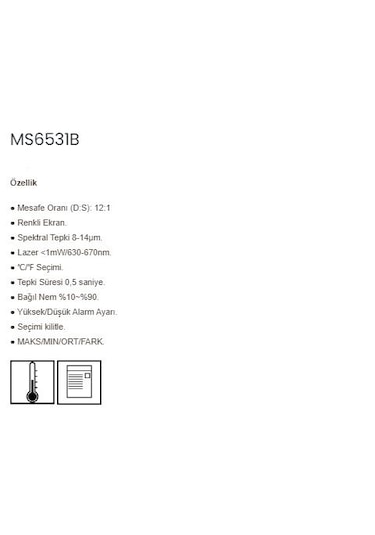 Mastech Ms6531b Infrared Termometre
