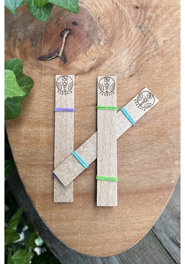 Ahşap Mum Fitili Akrep Burcu Model 1 Desenli Yapışkanlı