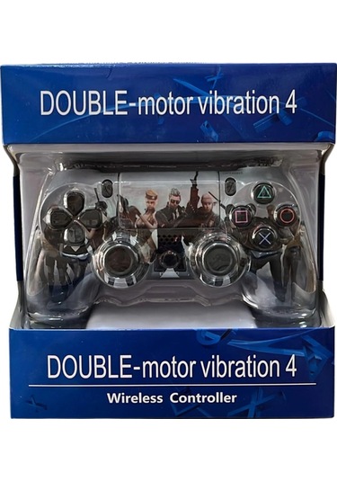 Glrtech P4m Kablosuz Oyun Kolu Double Motor Titreşimli Şarj Edilebilir Ps4 Uyumlu