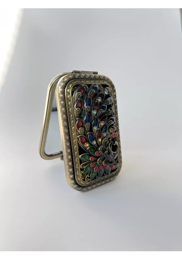 Mama Karma Cep Aynası Katlanabilir Hediye 226721607 Altın Rengi