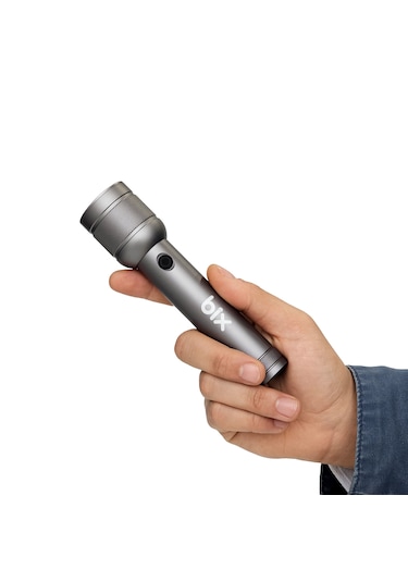 Bix Bx2186fl 3w Led Max. 910 Lümen Şarjlı Uzun Menzilli El Feneri Gri