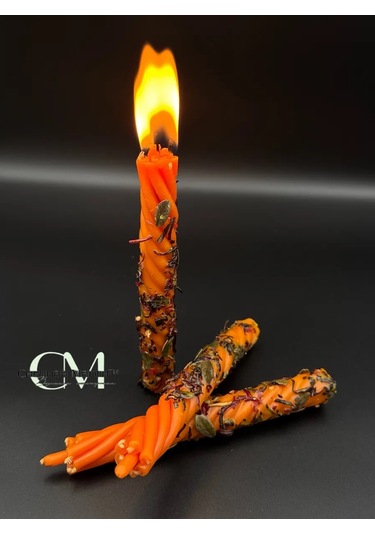 Svecnaa Magia 3 Adet "güneş Işınları" Mum, Kızılcık Ve Hibiskus İle 318573022 Turuncu