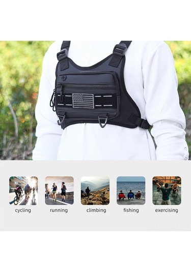Artfulabode Yeleği Yansıtıcı Su Spor Koşu İçin Göğüs Dikeni Erkekler Çantası Beyaz Alabilir Fp Beyaz