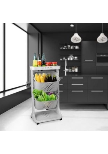 İki Katlı Organizer Sepet - Sebzelik COSTP747G