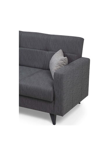 Polya İkili Koltuk-koyu Gri 100