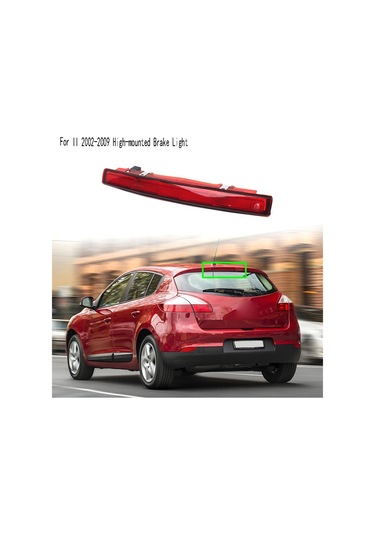 Sointeresting Led Arka Fren Lambası Renault Megane Mk2 Hatchback Grand Scenic Iı 2002-2009 Kırmızı İçin Arka Üçüncü Fren Stop Lambası Değiştirin