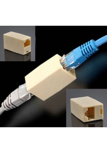 Adsl Kablo Uzatma Aparatı Rj45 Ek Cat5 Cat6 Ara Konnektör