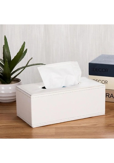 Mavi Orta Doku Tutucu Ev Islak Mendil Saklama Kutusu Masaüstü Tuvalet Kağıdı Saklama Kutusu Peçete Dispenseri Plastik Doku Kutusu