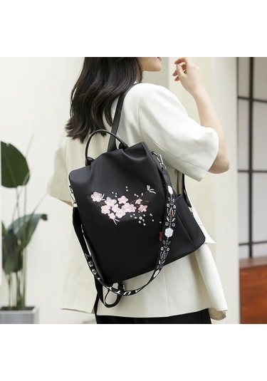 Oxford Katı Sırt Çantaları Kadınlar İçin Fermuarlı Çantalar 2024 Çok Renkli