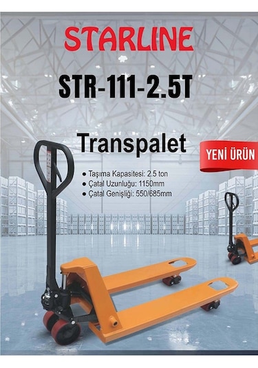 Starline Str-111 2,5 Ton Transpalet
