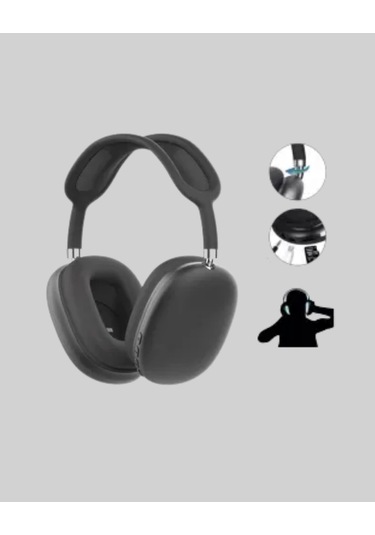 Bfs Bluetooth V5.0 Kablosuz Kulak Üstü Kulaklık Katlanabilir, Mikro Usb Girişli