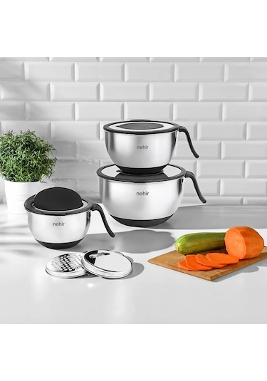 Nehir Tokyo Saten 12 Parça Saklama ve Karıştırma Kabı