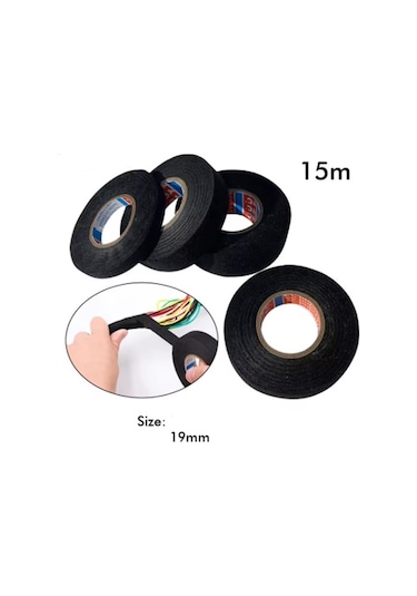 2 Adet Coroplast Tüylü Bez Bant 19mm X 15 Metre Ref:8551