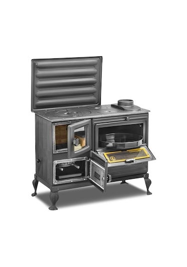 Erendemir Kuzine Em804B-T-P Tuğlalı Pik Ayaklı Şömine