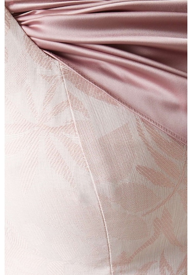 Eegen Studio Off - Shoulder Midi Elbise Zarif Ve Şık Görünüm, A - Line Silahet Pembe