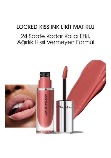 Mac Locked Kiss Ink 24hr Likit Mat Ruj - Mischief - 4ml 61