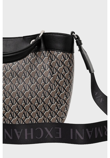 Armani Exchange Bayan Çanta Xw000393 Af17145 M6029 Gri-siyah Gri-siyah