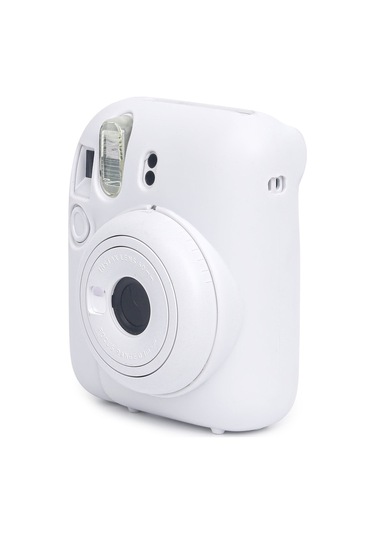 Instax Mini 12 Makine Uyumlu Beyaz Koruyucu Silikon Kılıf