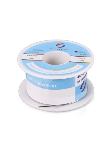 Sfd 0.8mm 50g Yüksek Saflıkta Düşük Erime Noktalı Kalay Kurşun Kalay Tel Lehimleme Teli Rulo