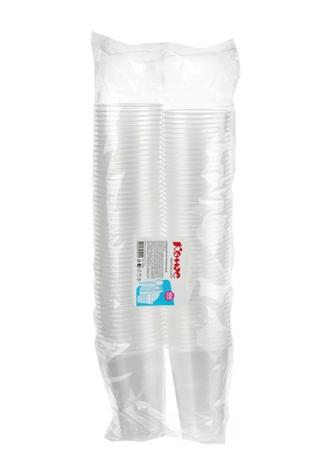 Komus Tek Kullanımlık Bardaklar, 200 Ml, 100 Adet, Şeffaf 174429610 100 adet