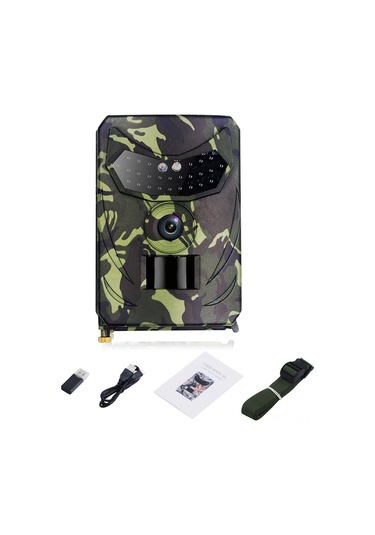 Lemestar Pr100b 12mp 1080p Dış Mekan Kamera - Ip56 Su Geçirmez, 26 Adet Kızılötesi Işık, 1 Saniye Hızlı Tetikleme, Av-gözlem-güvenlik, Asker Yeşili Pil Dahil Değil Çok Renkli