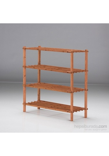 Çok Amaçlı Portatif 4 Katlı Ahşap Raf Diğer