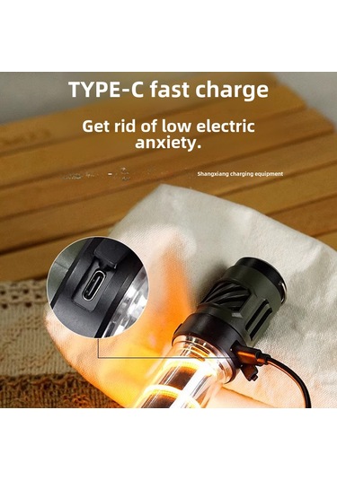 Reedark Dış Mekan Led Uçucu Kovucu Kamp Lambası - Type-c Şarjlı, Taşınabilir, Manyetik Üçgen Ayağı, Çadır Stüdyosu Işığı Siyah Çok Renkli