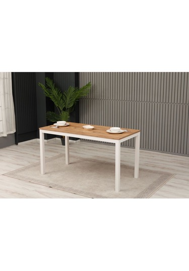 Yemek Masası 140x70x75 Beyaz Richmond Beyaz
