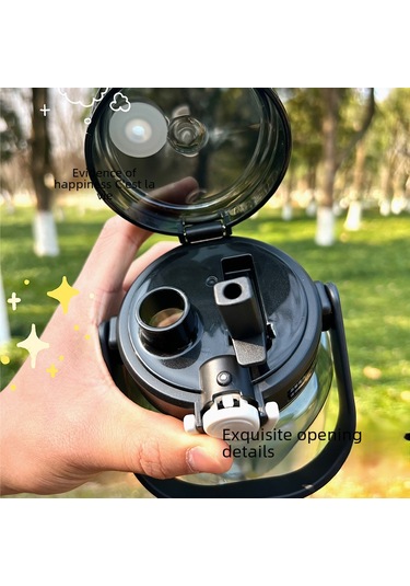 Mufunye 1500ml Fıstık Kırmızısı Şeffaf Spor Su Böceği - Dış Mekan, Egzersiz İçin Dayanıklı, Isıya Dayanıklı, Pipetli Büyük Kapasiteli Su Kabı Toptan Satış Kırmızı