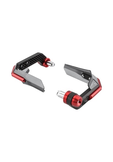 Motorcycle Elektrikli Araçlar İçin Cnc Paslanmaz Çelik Rengi Kırmızı改装护手挡风寒