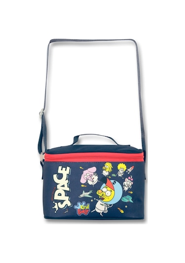 Kral Şakir Space Lacivert Erkek Çocuk Isı Yalıtımlı Beslenme Çantası Ve İki Bölmeli Kalemlik Seti
