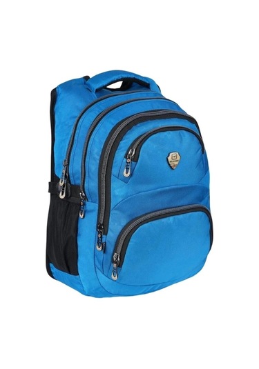 Relaxion Sırt Çantası / Günlük Çanta / Okul Çantası Çivit Mavi Renk Desenli