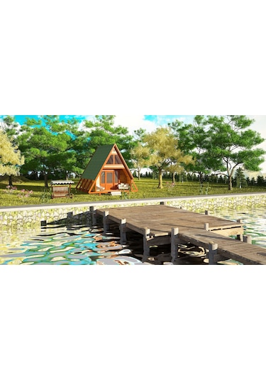Masifev Stella Bungalov Ahşap Ev 34M2 N11.267