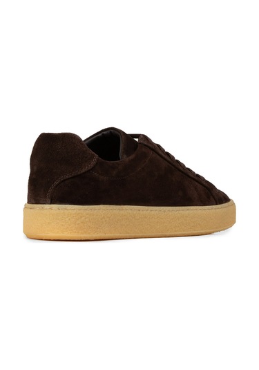 Deery Erkek Hakiki Süet Kahverengi Sneaker - 02018mkhvc04