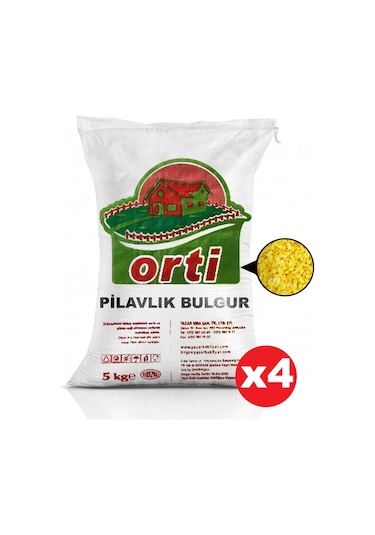 Orti Pilavlık Bulgur 4 x 5 KG
