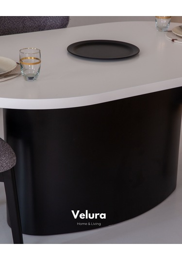 Mira Yemek Odası Takımı Yemek Masası + 4 Adet Sandalye Siyah