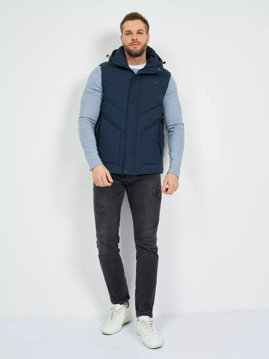 Noia Sonbahar İçin Kapüşonlu Isıtmalı Yelek 206413844 Mavi