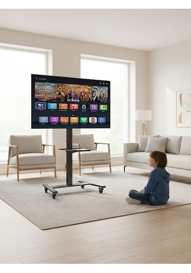 Cletech Raflı Modüler LCD Tv / Monitör Sehpası 43” – 75”