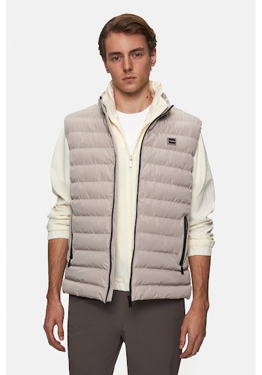 Twn Slim Fit Taş Düz Yelek Mont 5ecy705015033 S01