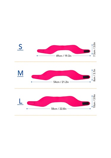 Geeroyoo Neopren Yüzme Bandı - Su Geçirmez, Ter Emici, Mor Renk, L Boyut Mor