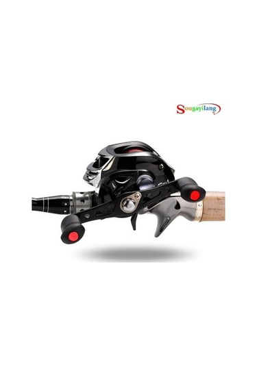 Novahub Siyah Balıkçılık Reel 17+1bb 7.2:1 Sol El Baitcasting Reel, Döküm Balıkçılık Makarası