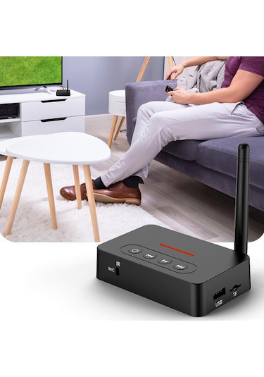 Ximistore9 Bluetooth 5.1 Alıcı-verici 2'li 1, Kumanda, Aux/rca, Nfc, Hi-fi Ses Adaptörü, Ev Ve Araba Stereo Sistemi İçin Batarya Dahil