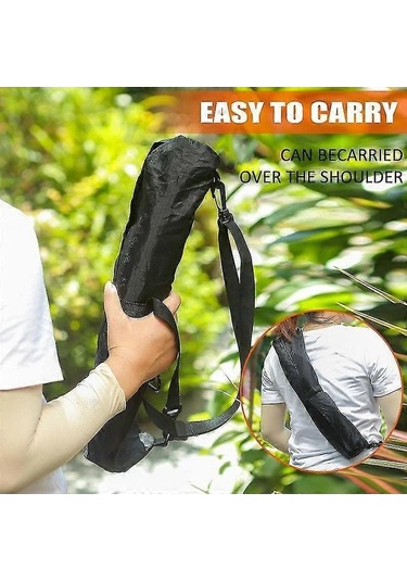 Bloomnest Katlanır Yürüyüş Bastonu, Üçayaklı Tabure, Ayarlanabilir Yükseklik, Açık Hava Sandalyesi, Taşınabilir Kamp Taburesi, Altın-siyah A471 Altın - Siyah