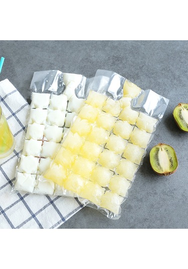 Wezone 10 Adet Pe Buzluk Torba, Otomatik Kapaklı Buz Üretim Şablonu, Soğutma Ve Nakliye İçin Soğuk Depolama Çantası Çok Renkli